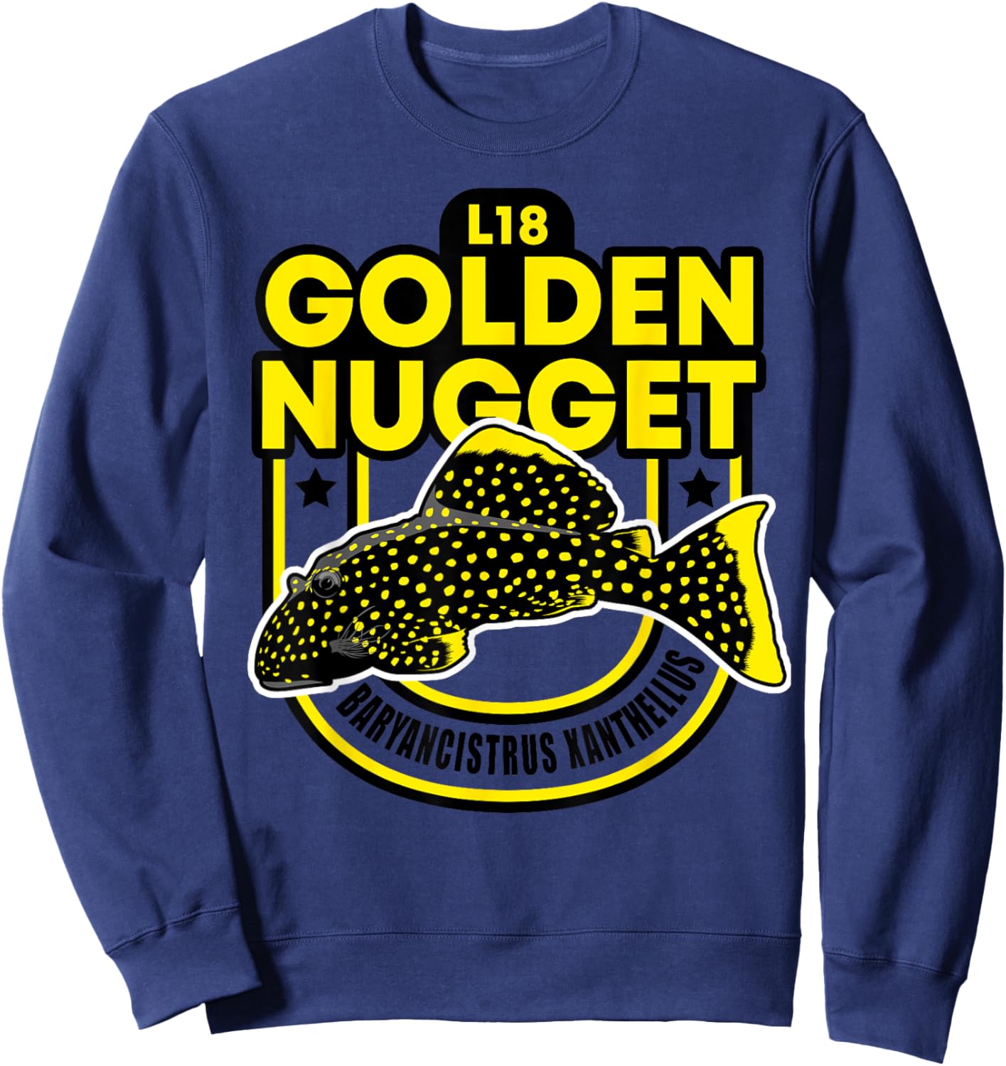 L18 Pleco Catfish Golden Nugget LDA60 L85 L177 Aquarium Sweatshirt - Sweatshirt | Navy