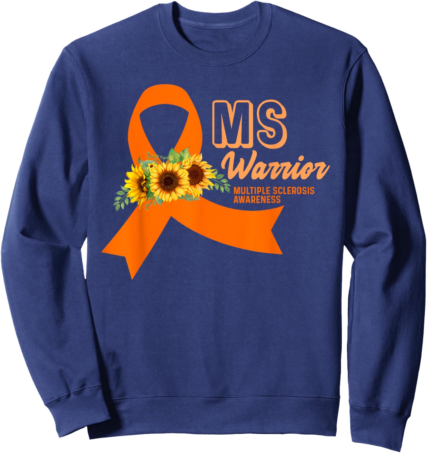MS Warrior Awareness - MS Awareness Sweatshirt - Sweatshirt | Navy