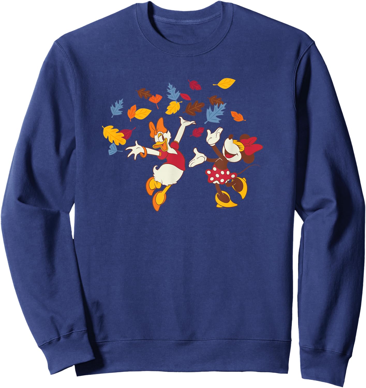 Disney Minnie Mouse and Daisy Duck Thanksgiving Fun Sweatshirt - Sweatshirt | Navy