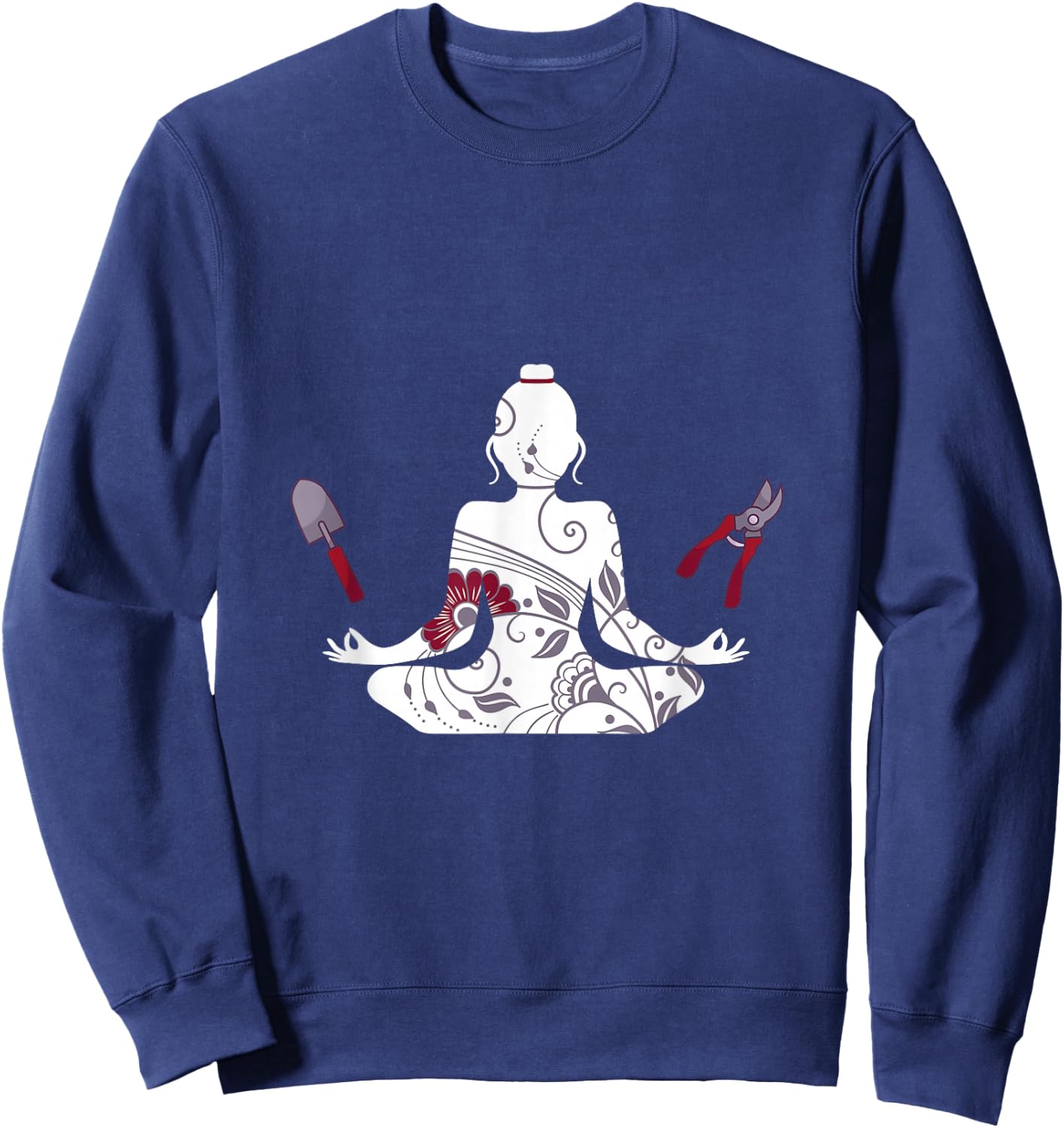 Gardening Yoga - Yogi landscape gardening gardener farmer Sweatshirt - Sweatshirt | Navy
