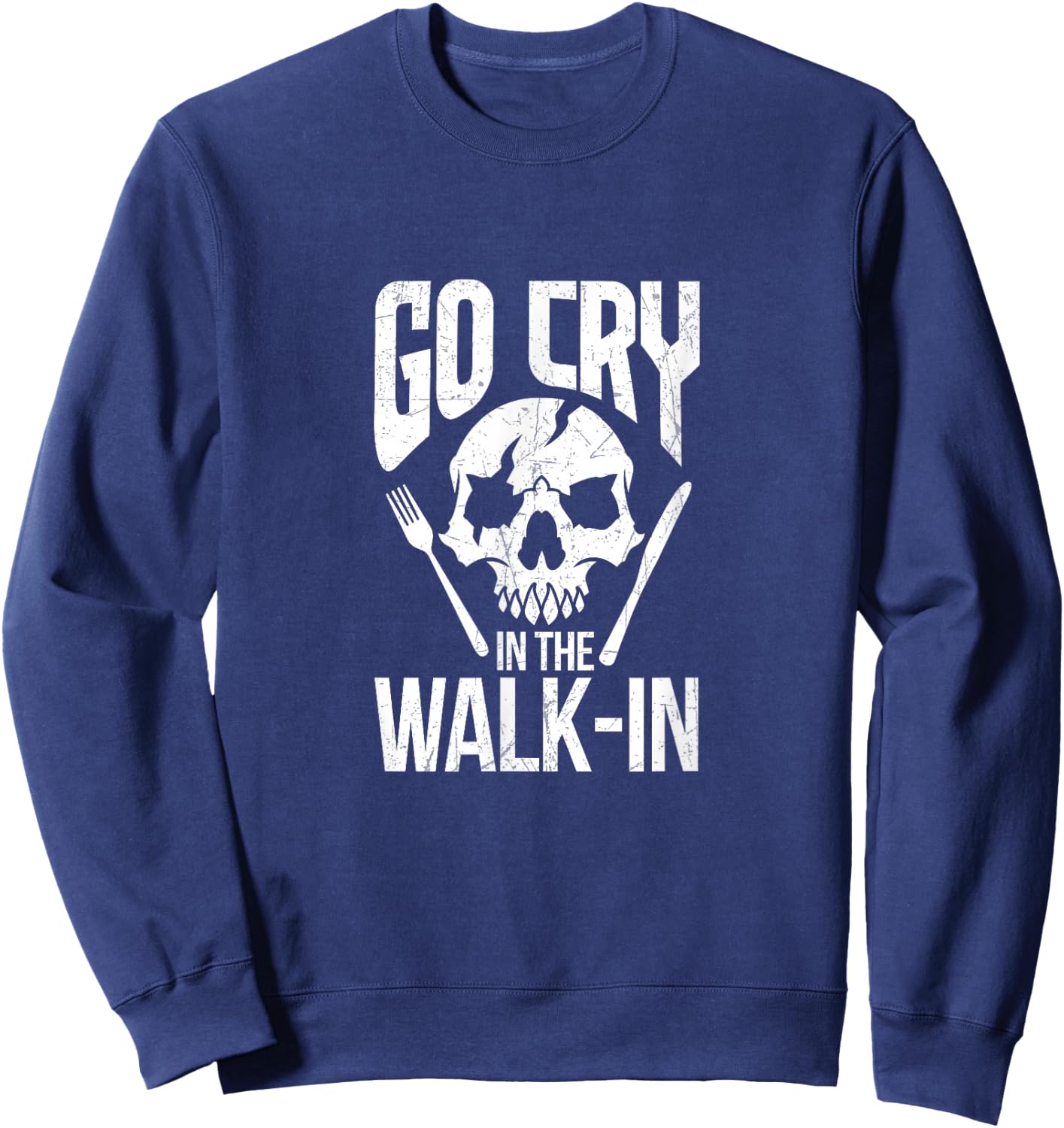 Go Cry In The Walk In Sweatshirt - Sweatshirt | Navy