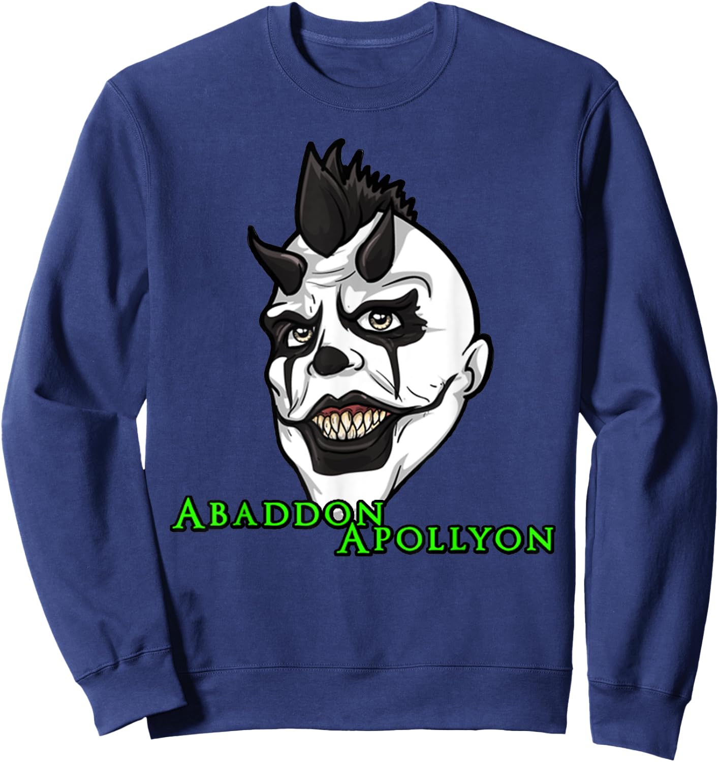 Abaddon Apollyon Face Monster_Abaddon Sweatshirt - Sweatshirt | Navy