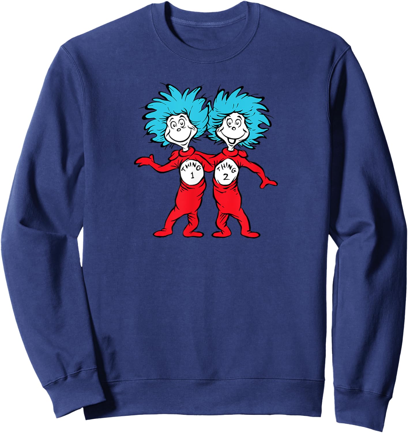Dr. Seuss Thing 1 Thing 2 Buddies Sweatshirt - Sweatshirt | Navy