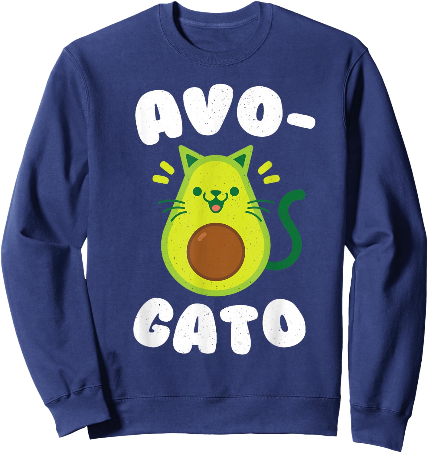 Cinco De Mayo Shirts Cinco De Meow Avogato Cat Avocado Shirt Sweatshirt - Sweatshirt | Navy