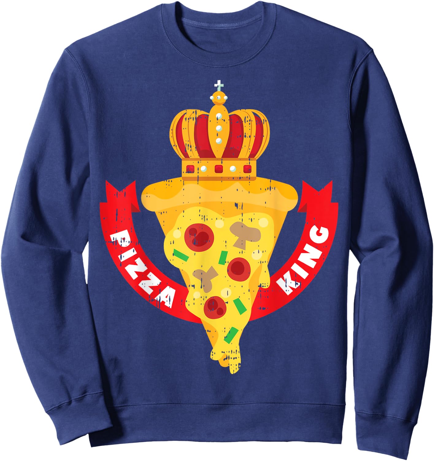 Pizza King Crown Funny Mexican Cinco De Mayo 2020 Sweatshirt - Sweatshirt | Navy
