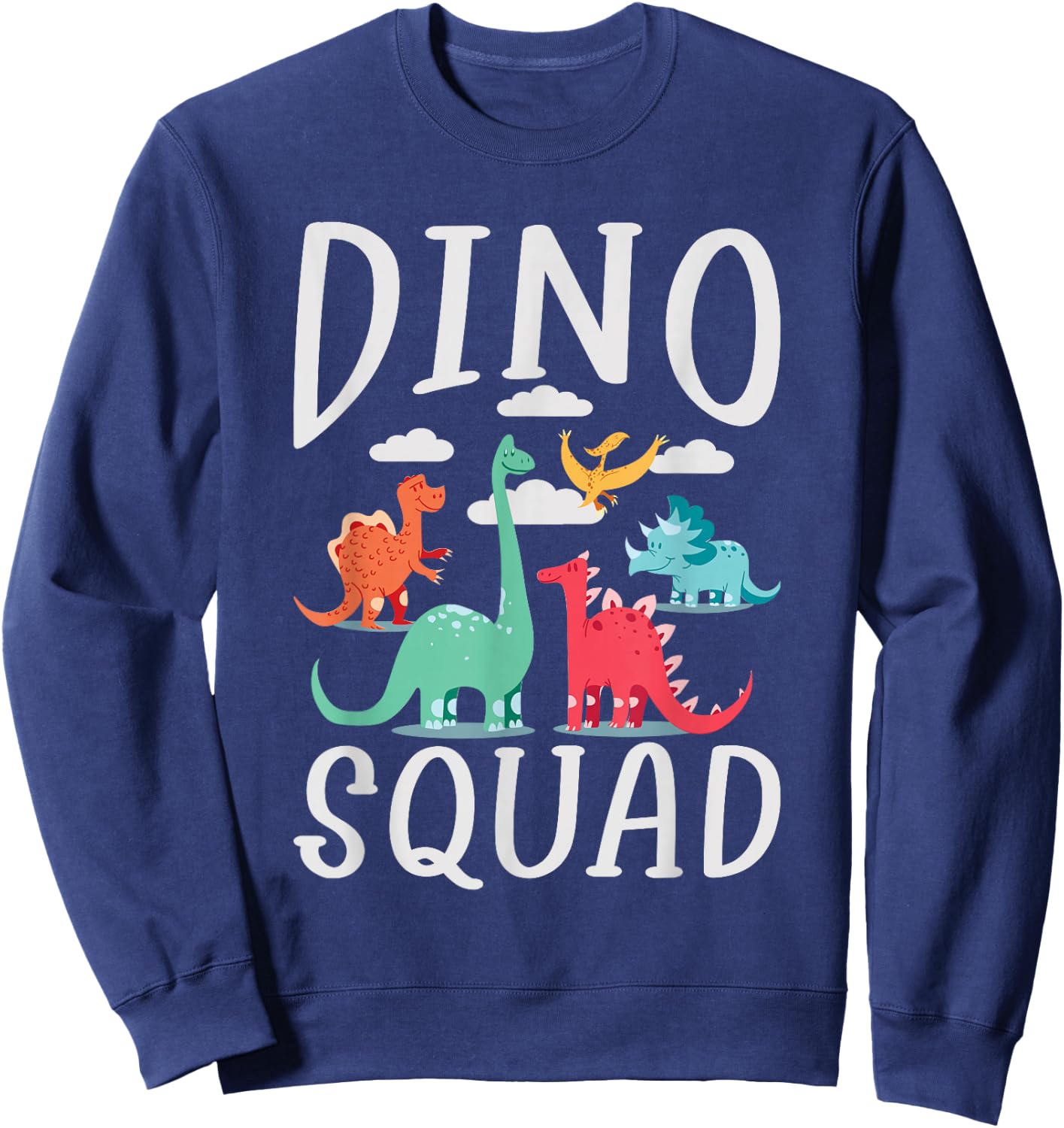 Dino Squad Fossils Dinsosaur Sweatshirt - Sweatshirt | Navy