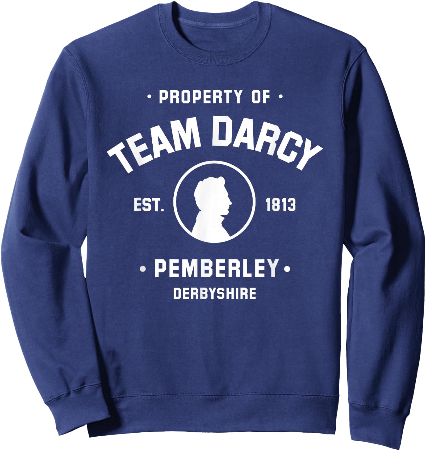 Mr Darcy Pride and Prejudice Jane Austen - Team Darcy Sweatshirt - Sweatshirt | Navy