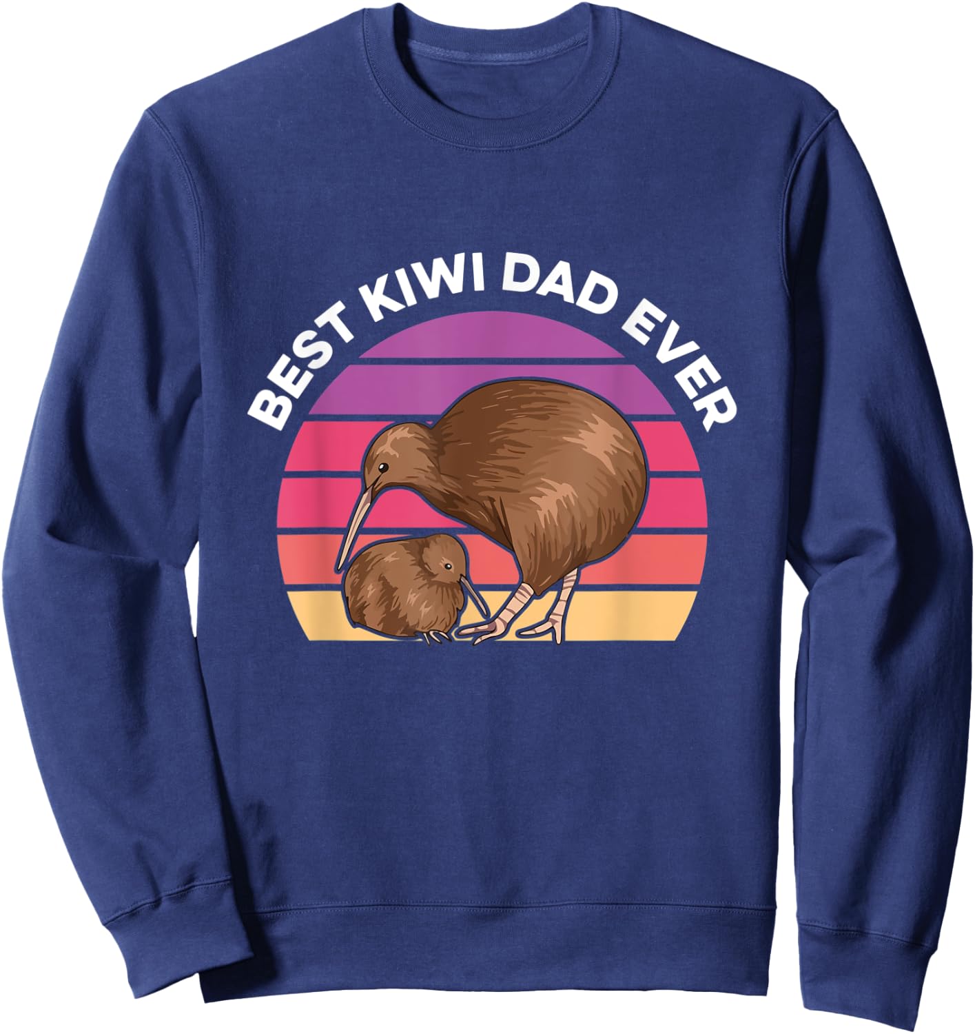 Best kiwi Dad ever Design for a Kiwi Dad Sweatshirt - Sweatshirt | Navy