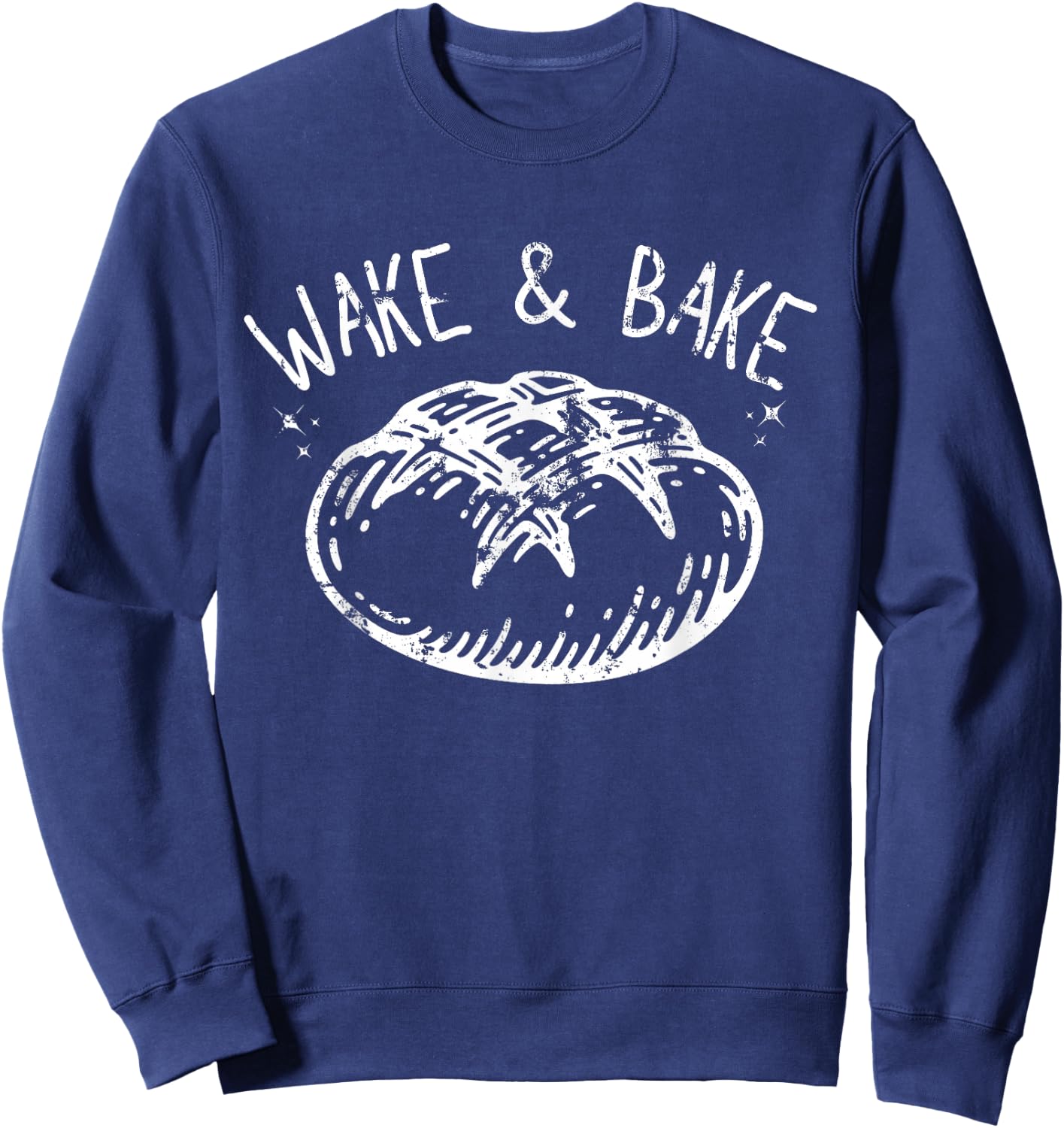 Wake Bake Bread Baker Sweatshirt - Sweatshirt | Navy