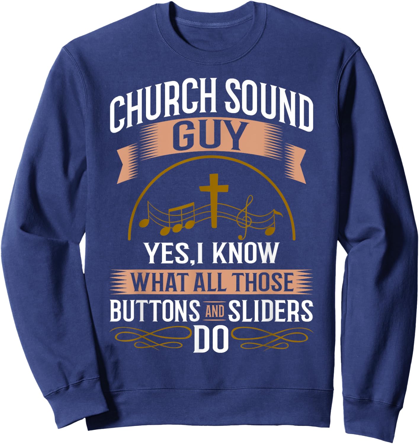 Church Sound Engineer Audio System Music Christian Sweatshirt - Sweatshirt | Navy