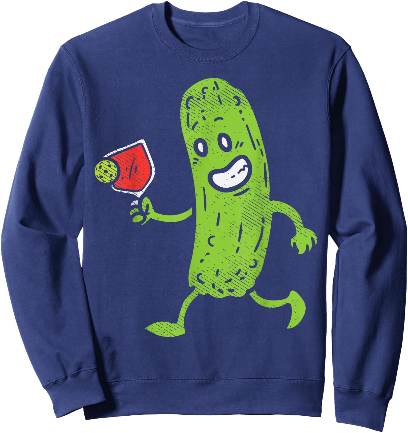 Pickle Drinking Pickleball Cocktail Funny Men Women Gift Sweatshirt - Sweatshirt | Navy