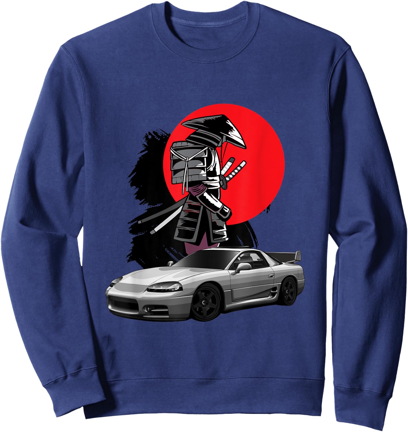 JDM 3000GT Car Tuning Japan Samurai Drift Sweatshirt - Sweatshirt | Navy