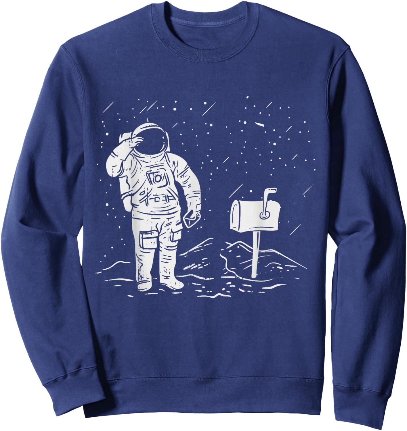 Postman Funny for Delivery Postman Astronaut Sweatshirt - Sweatshirt | Navy