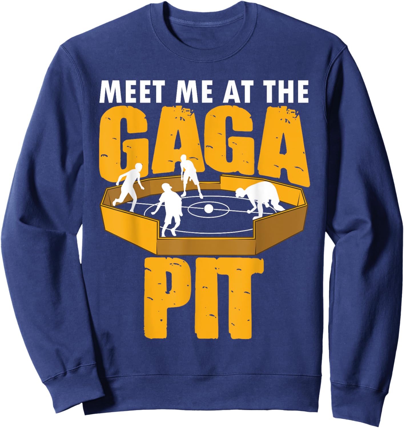 Cool Gaga Ball Gift Kids Funny Gaga ball Pit Dodgeball Sweatshirt - Sweatshirt | Navy