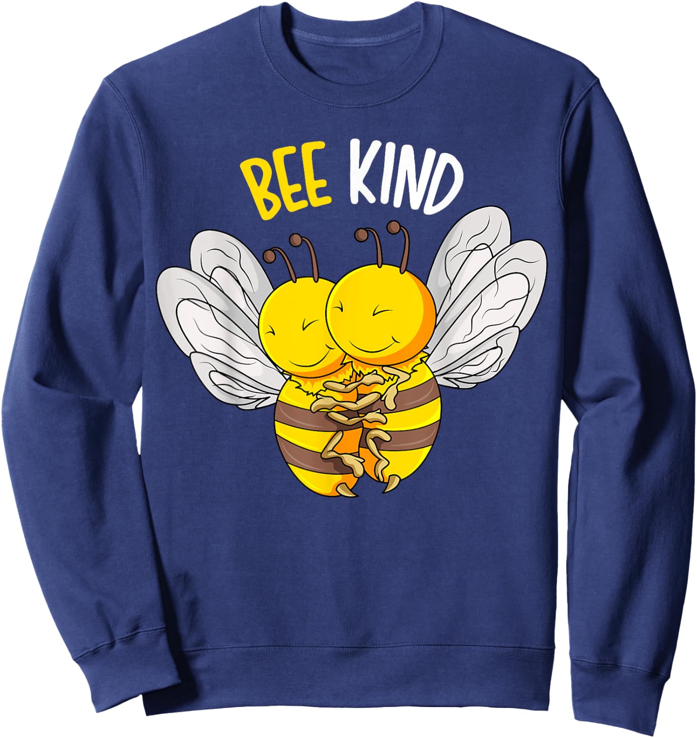Bee Kind Bumble Bee Kindness Kids Girls Boys Women Sweatshirt - Sweatshirt | Navy