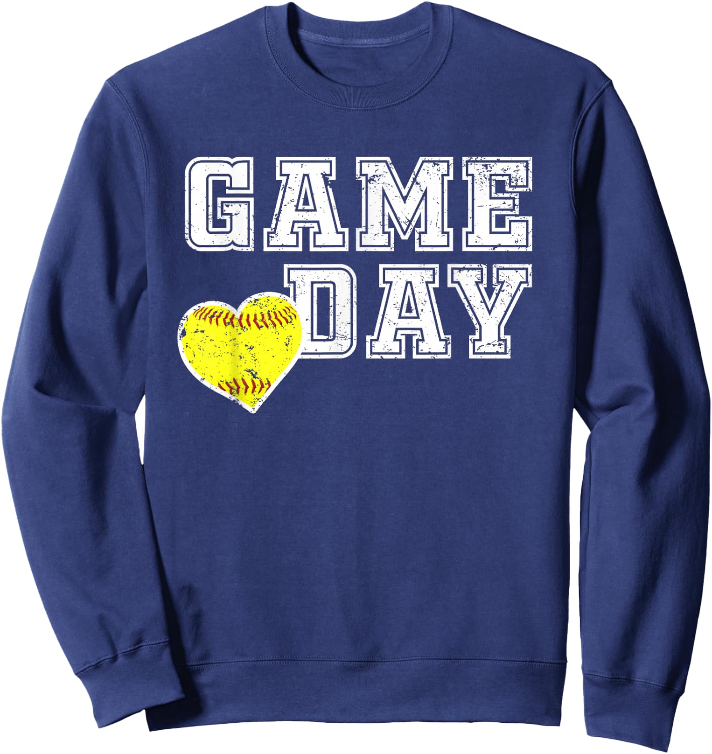 Cute Softball Mom Game Day Sweatshirt - Sweatshirt | Navy