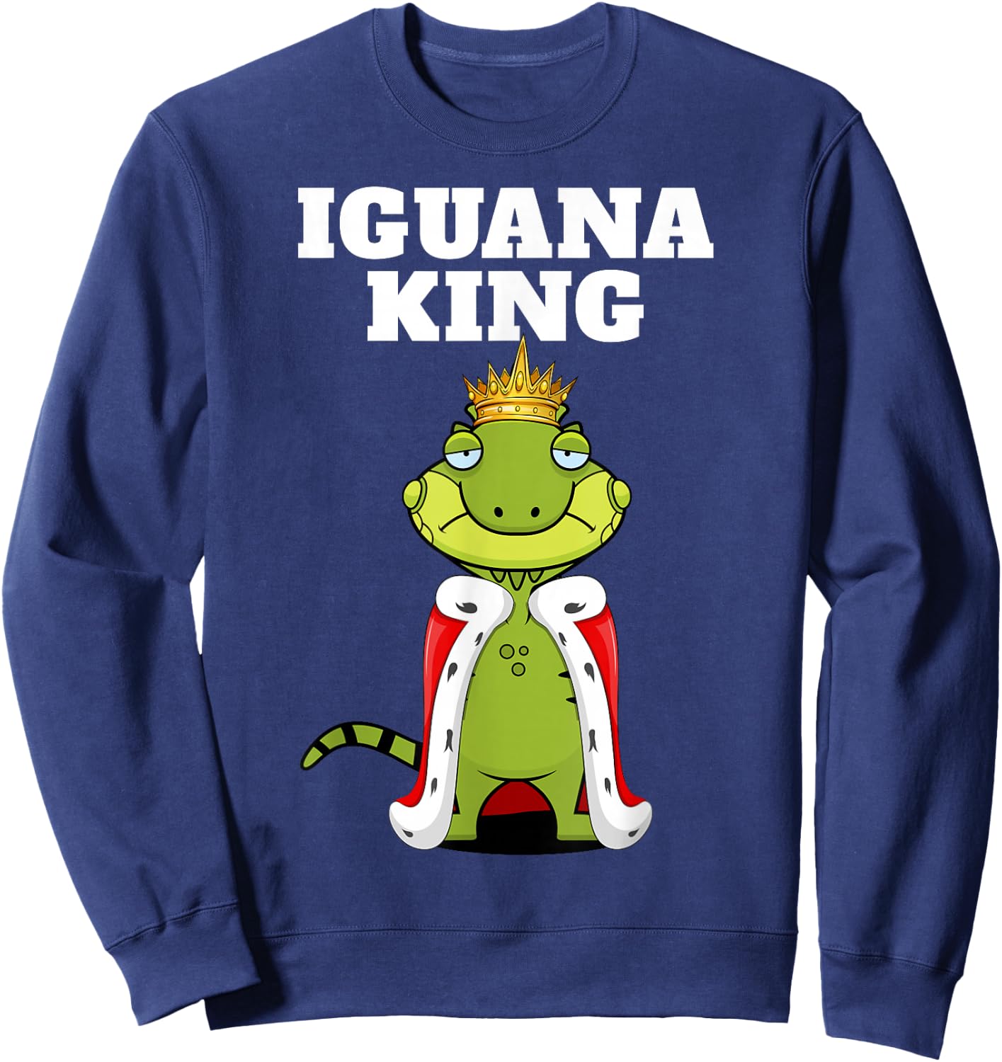Iguana King | Boys Iguana | Iguana Sweatshirt - Sweatshirt | Navy