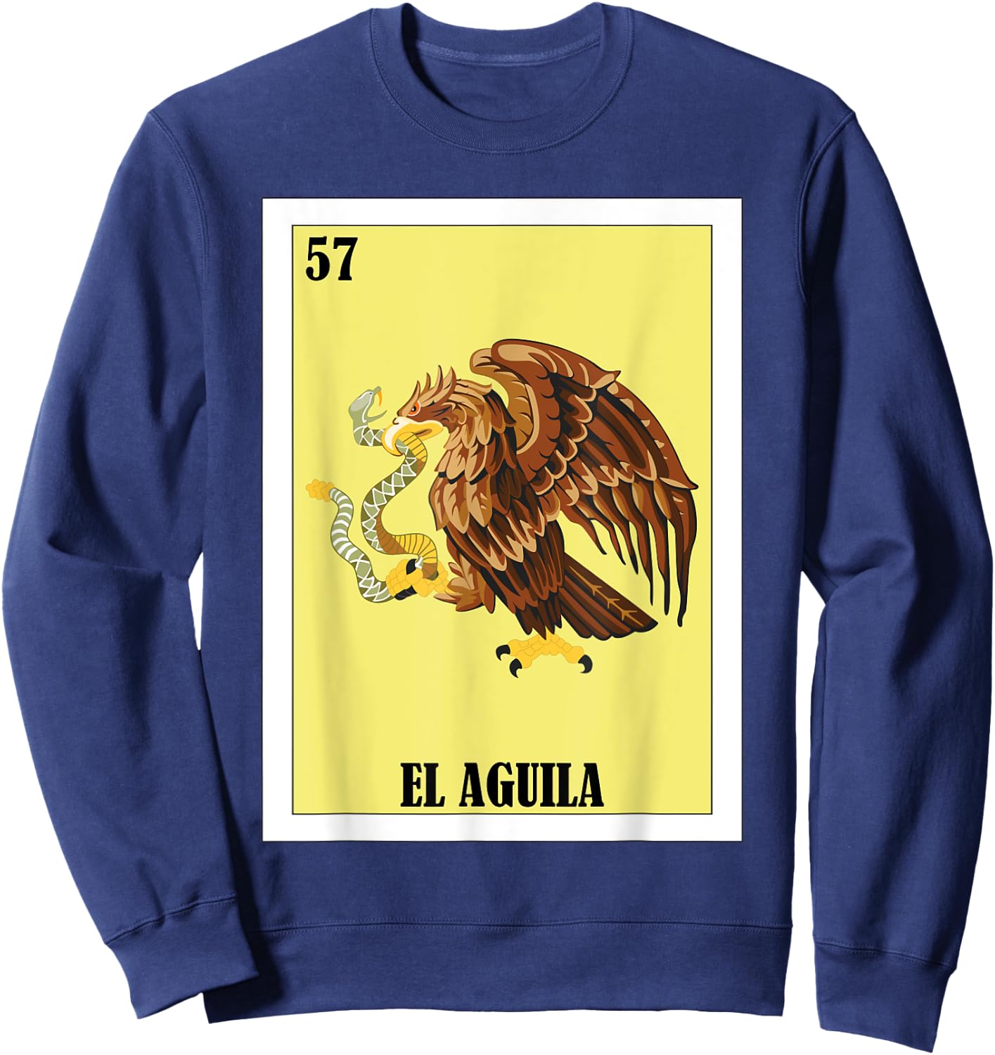Funny Mexican Flag Design - El Aguila Sweatshirt - Sweatshirt | Navy