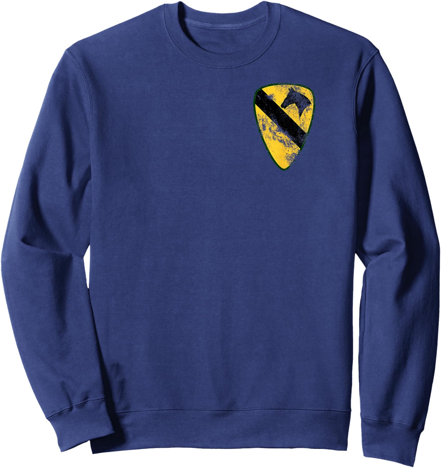 1st Calvary (CAV) Division Patch Distressed worn look Sweatshirt - Sweatshirt | Navy