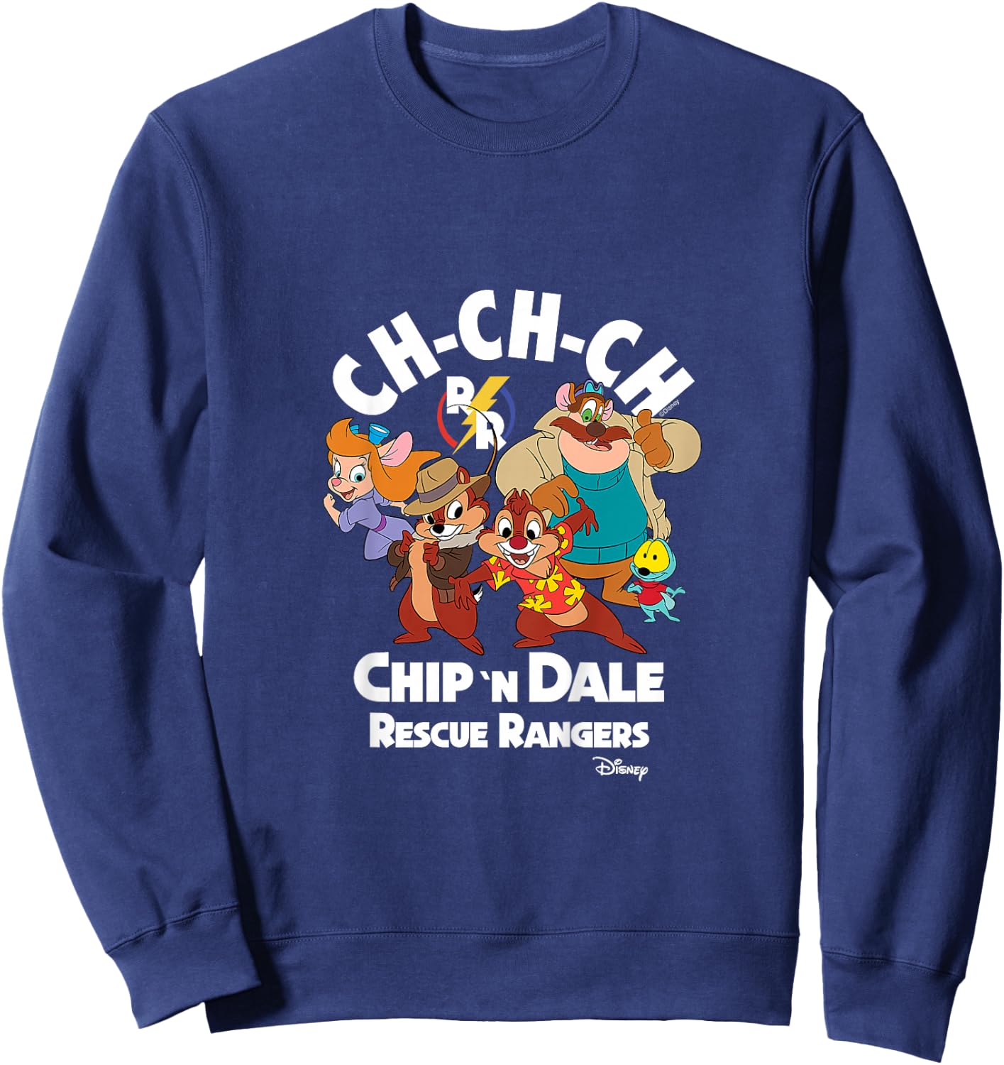 Kids Chip 'N Dale Rescue Rangers - Nature Happy Place Sweatshirt - Sweatshirt | Navy