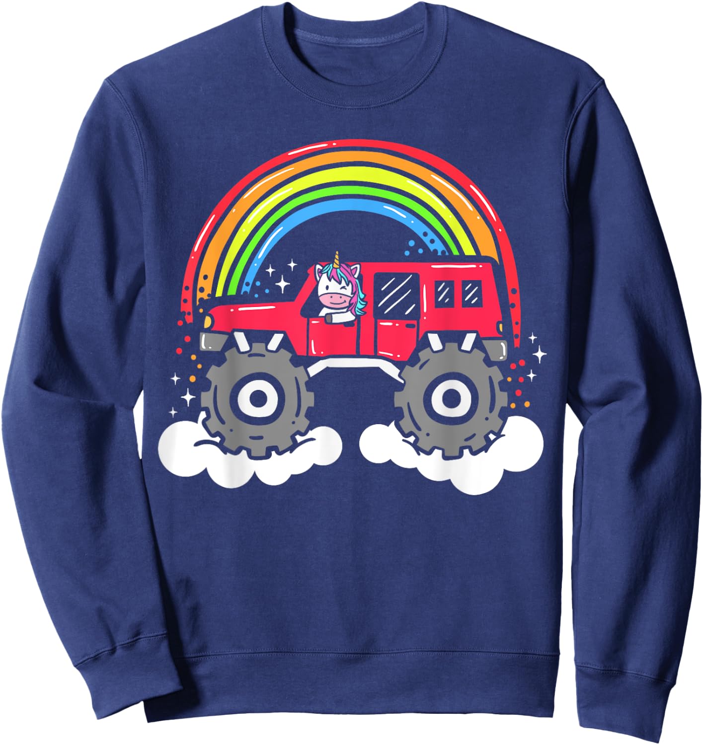 Unicorn Monster Truck Sweatshirt - Sweatshirt | Navy