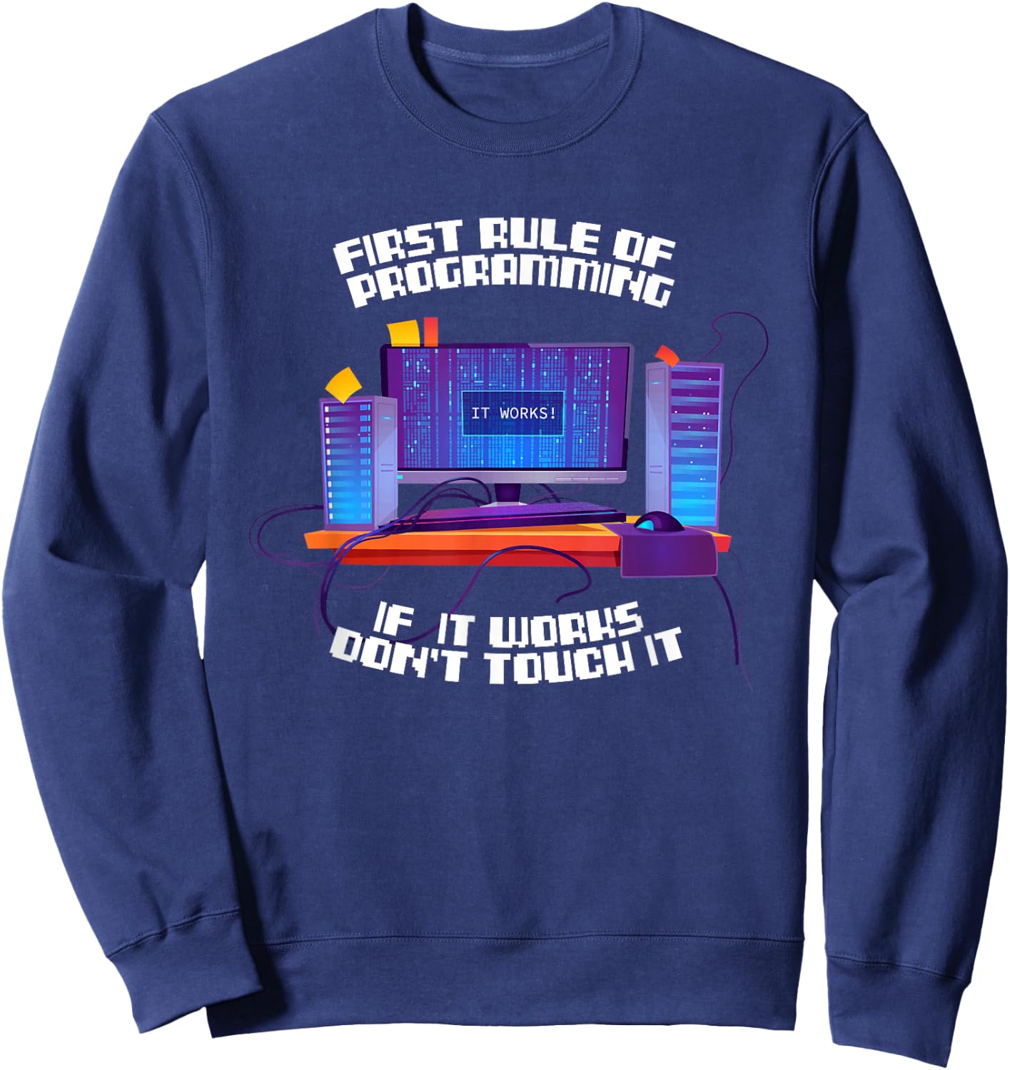 Programmer Coder - Developer Software Engineer Programming Sweatshirt - Sweatshirt | Navy