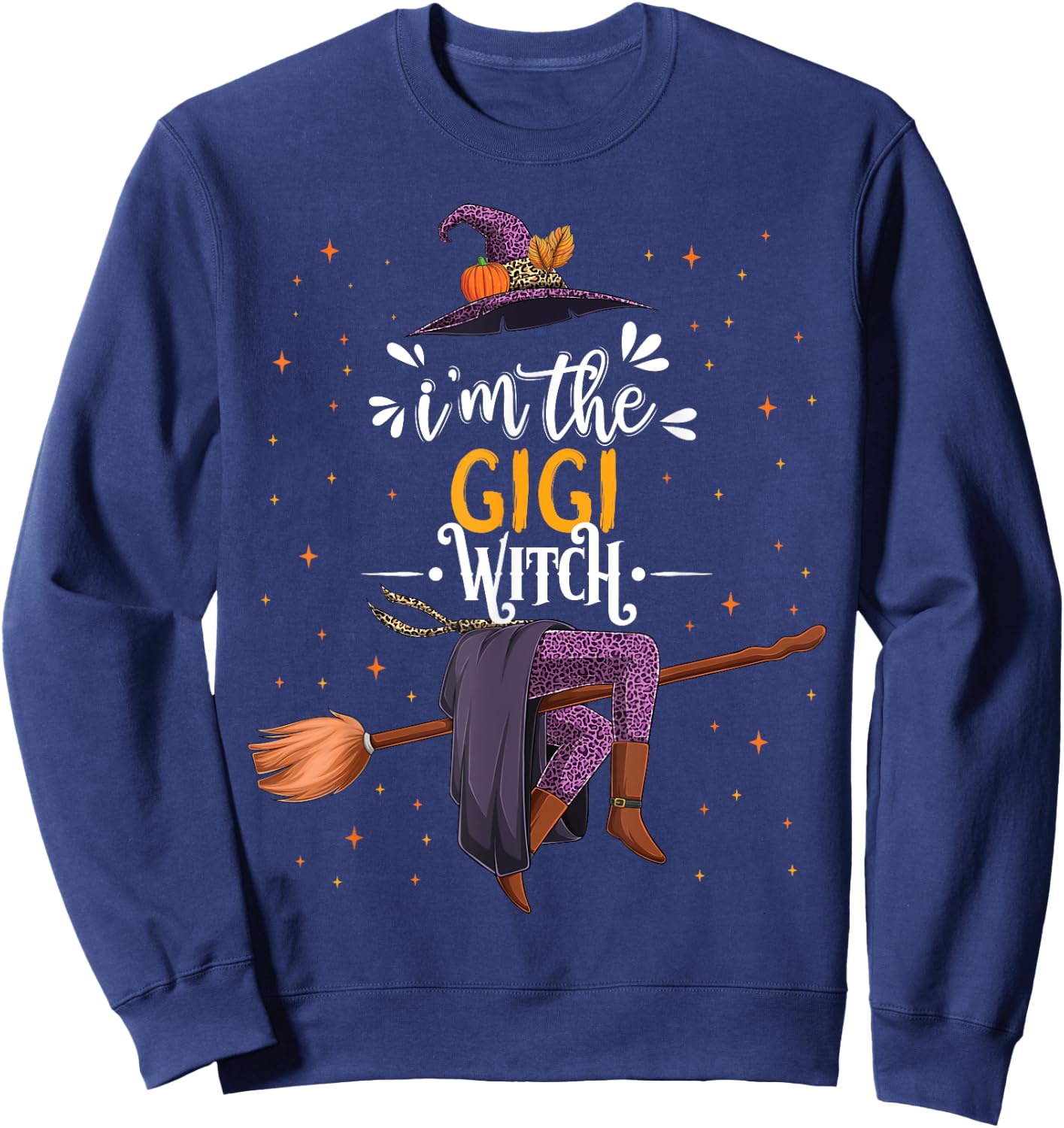 im The Gigi Witch Halloween Matching Group Costume Sweatshirt - Sweatshirt | Navy