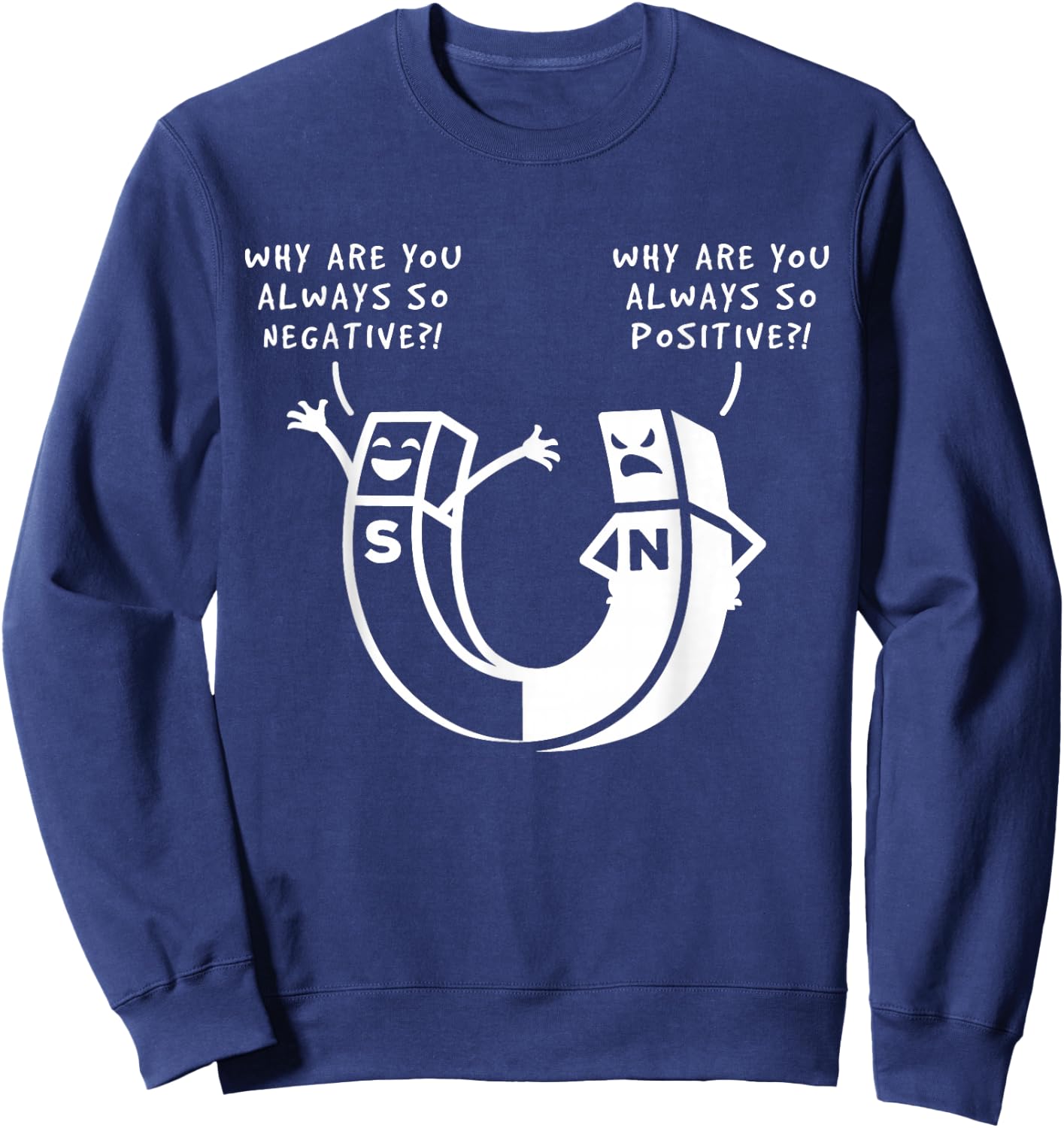 Physics Magnetic Field - Magnetism Gift Scientist Sweatshirt - Sweatshirt | Navy