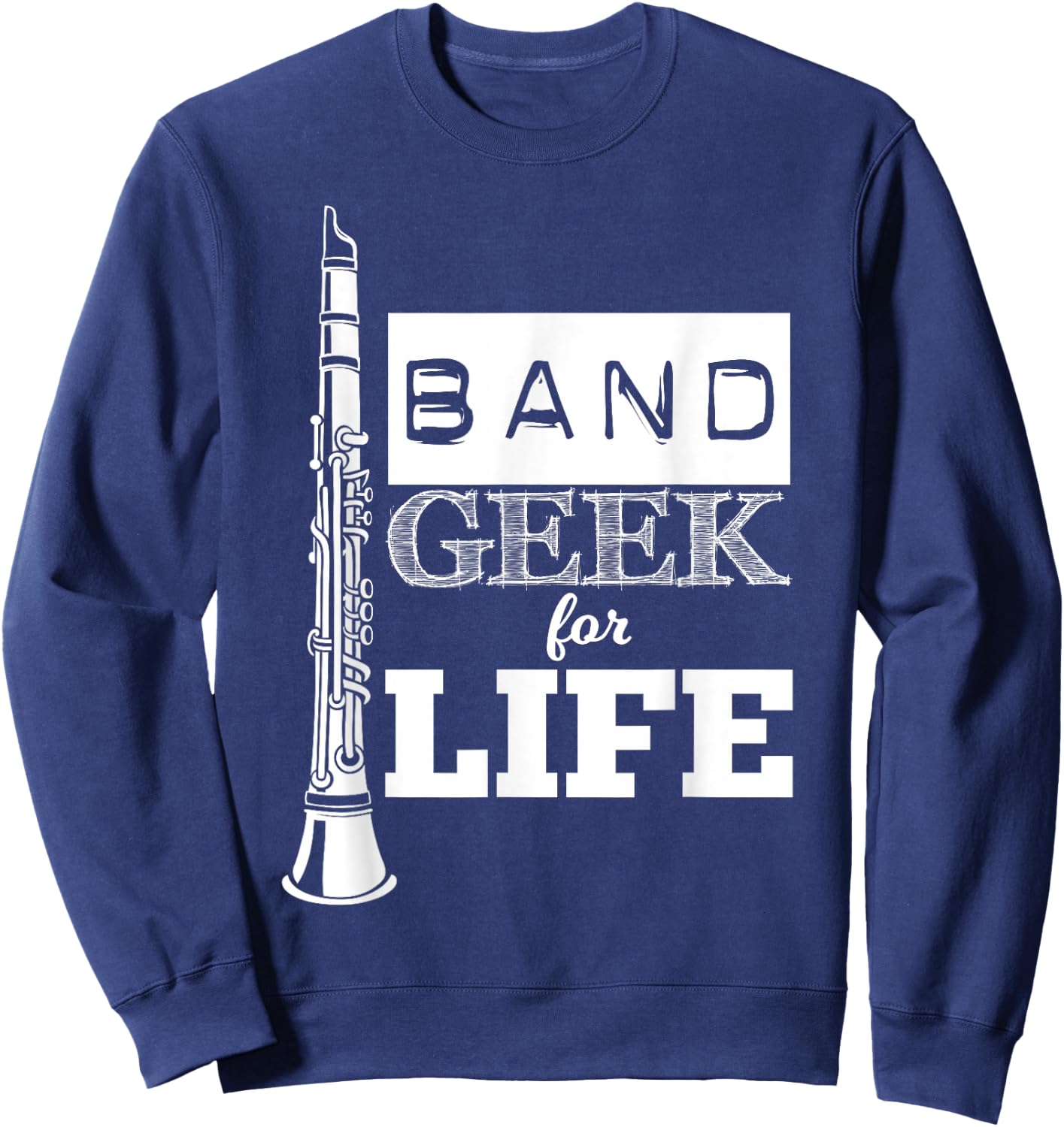 Clarinet Band Outsiders for Life Fun Sweatshirt - Sweatshirt | Navy
