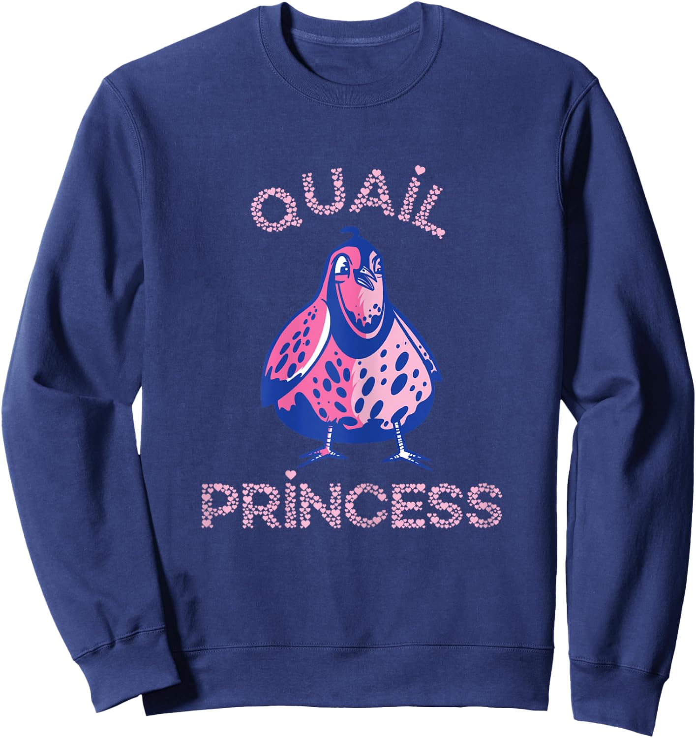 Quail Princess Quail Bird Bird Study Dwarf Quail Sweatshirt - Sweatshirt | Navy