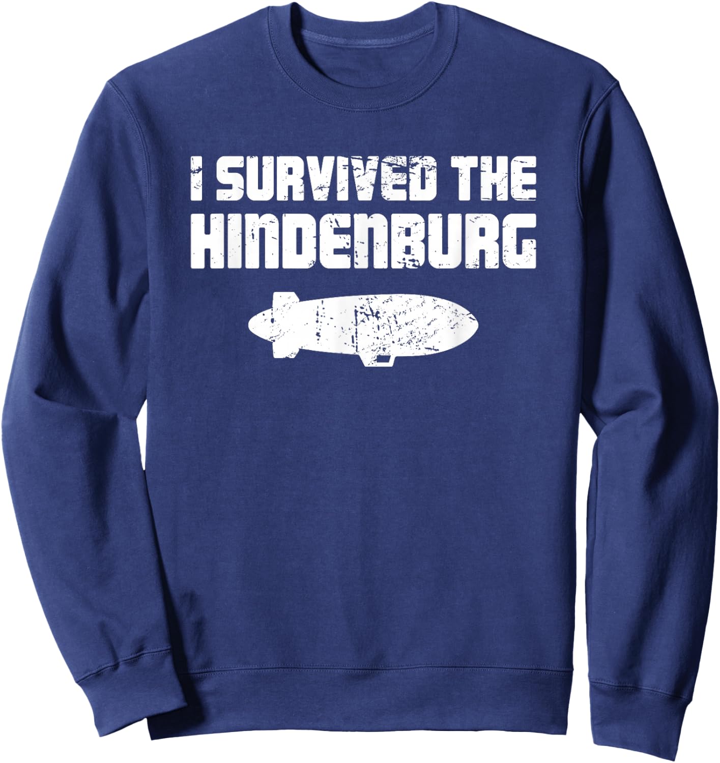 Funny Airship Blimp - Hindenburg Sweatshirt - Sweatshirt | Navy