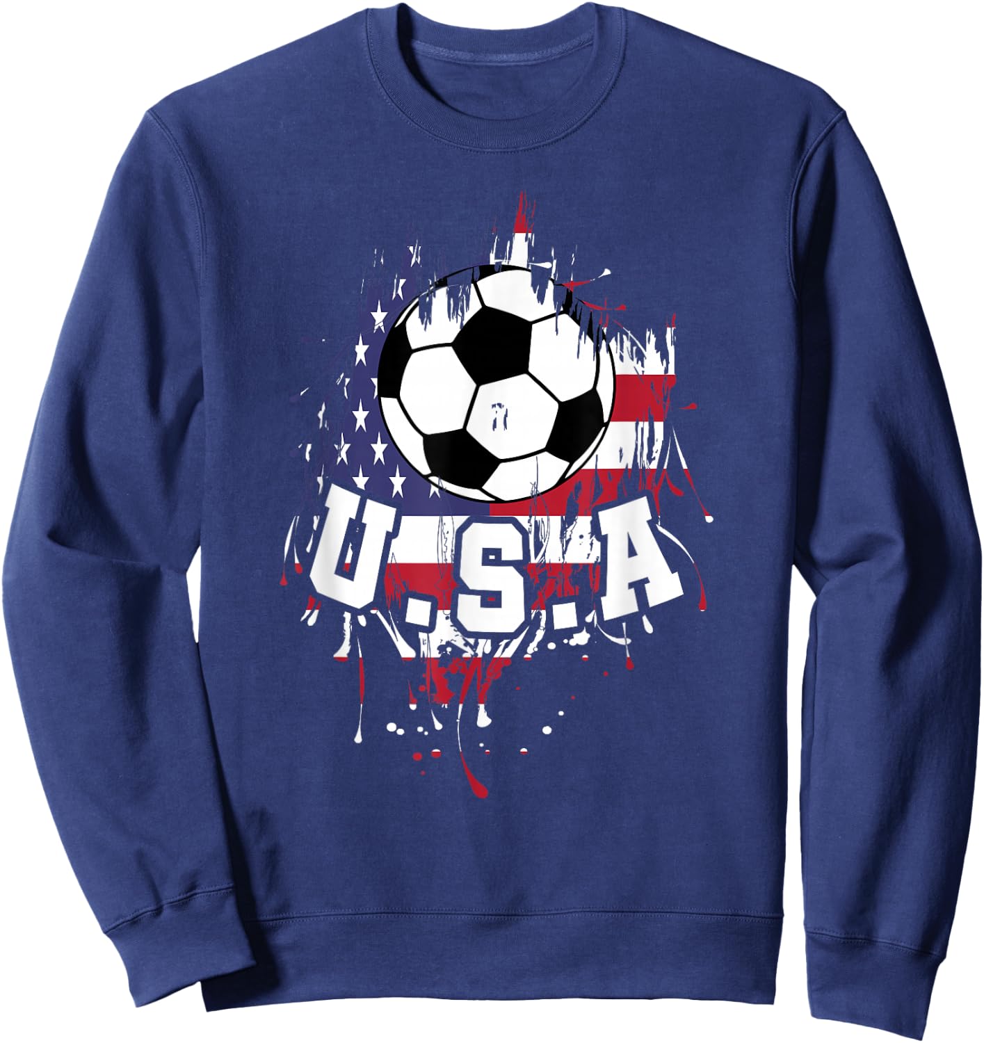 United States Soccer American Football USA Futbol Sweatshirt - Sweatshirt | Navy