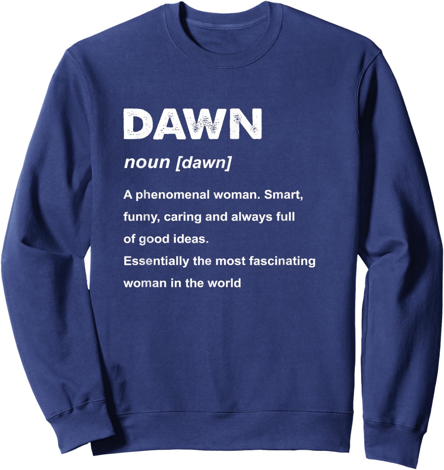 Dawn Name Sweatshirt - Sweatshirt | Navy