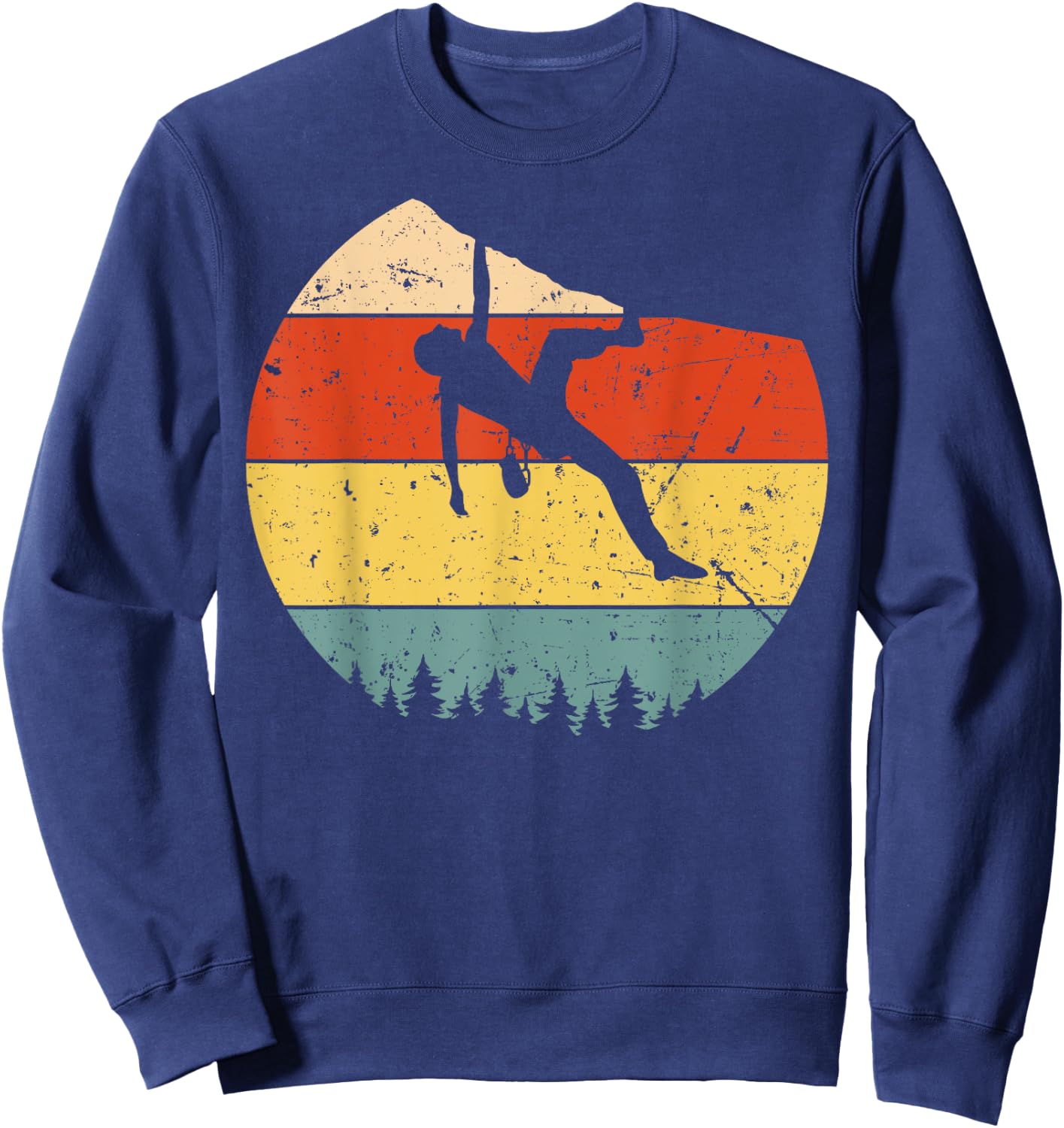 Cool Rock Climbing Women Mountain Climber bouldering Sweatshirt - Sweatshirt | Navy
