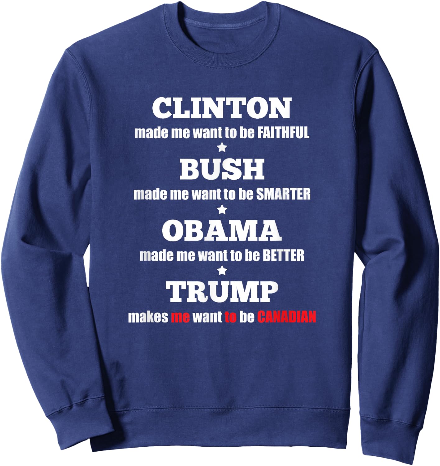 Anti Trump Political for Independents and Liberals Small Sweatshirt - Sweatshirt | Navy