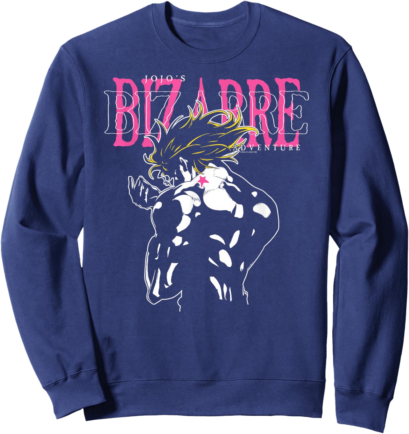 JoJo's Bizarre Adventure DIO with Joestar Birthmark Anime Sweatshirt - Sweatshirt | Navy
