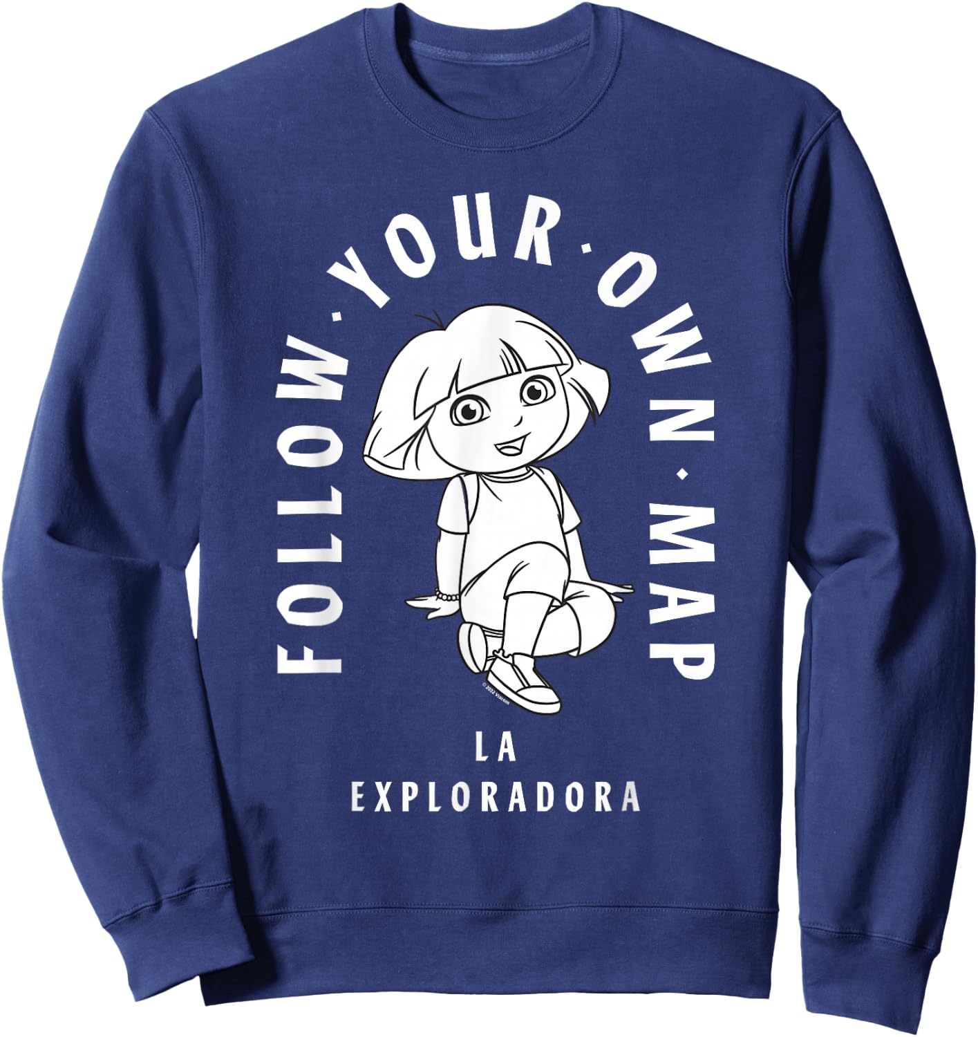 Dora The Explorer Follow Your Own Map Sweatshirt - Sweatshirt | Navy