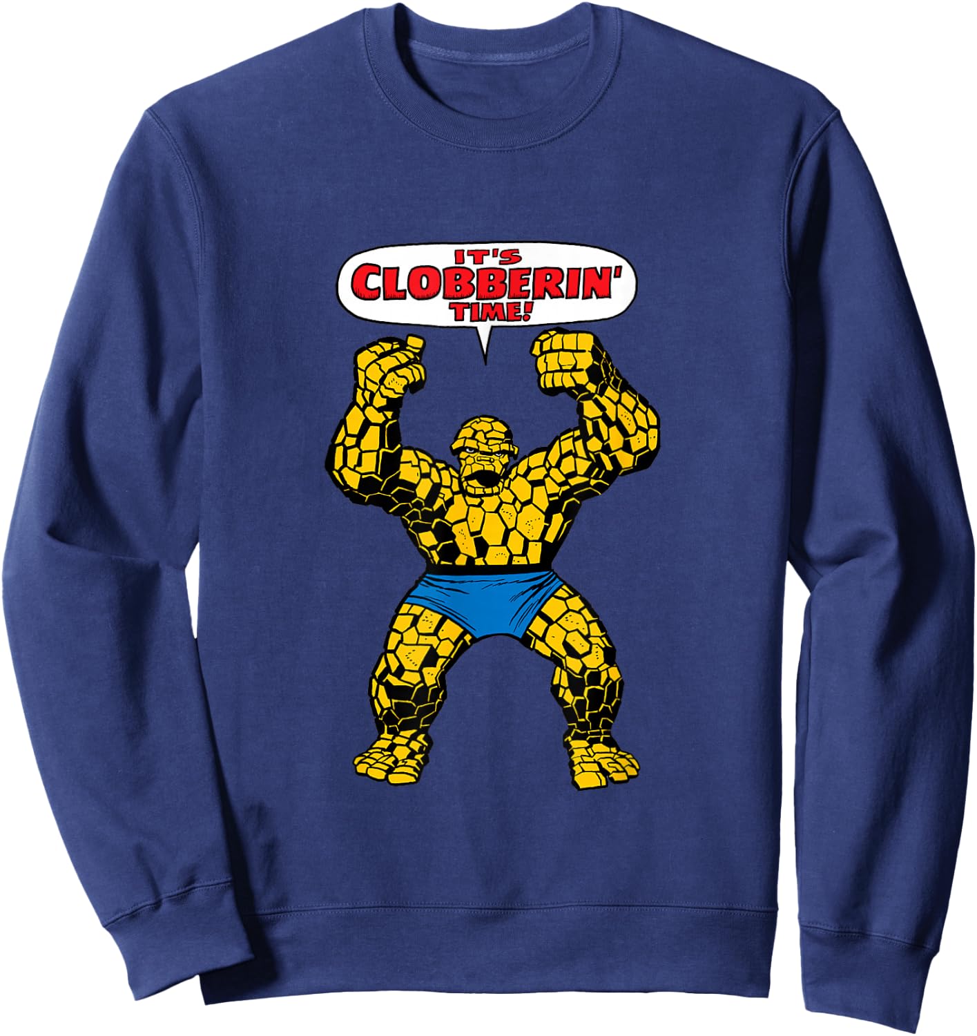 Marvel Fantastic Four The Thing Clobberin' Time Sweatshirt - Sweatshirt | Navy