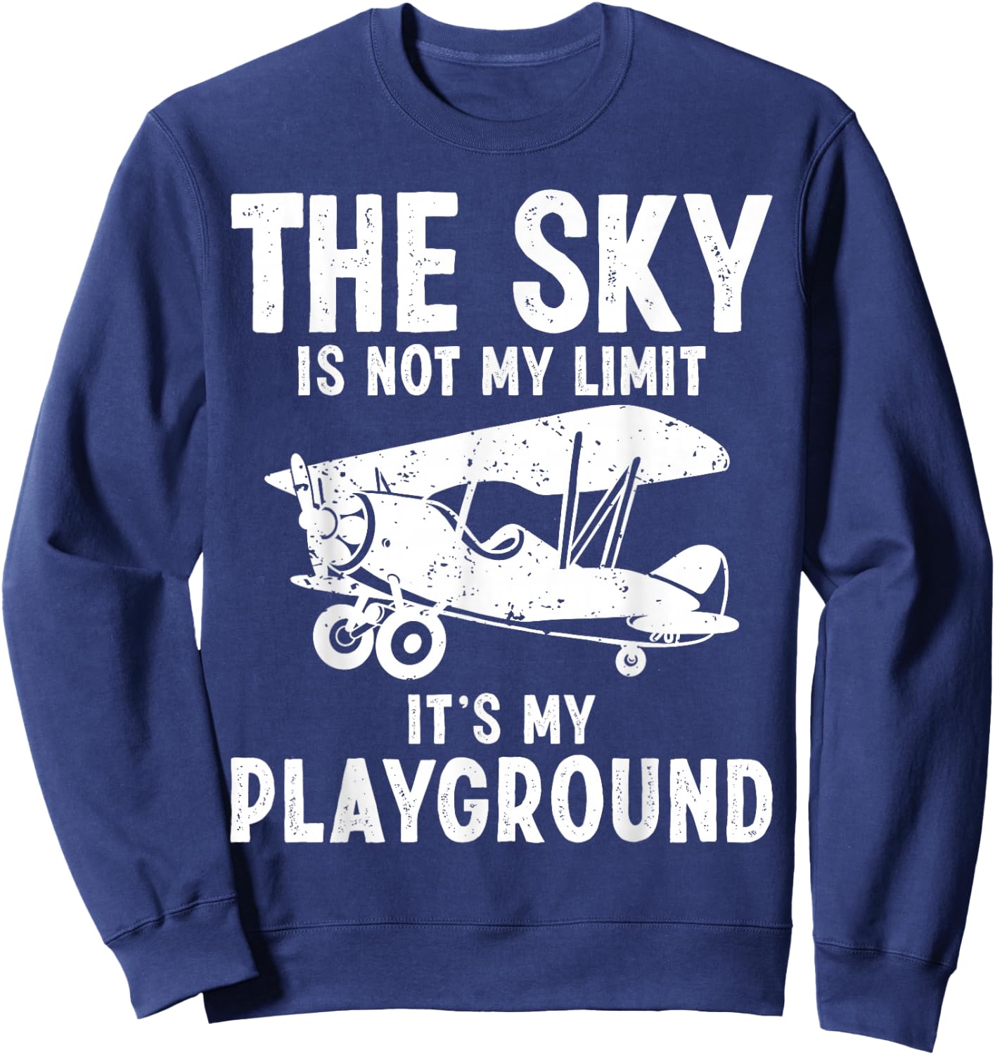 Cute Pilot Art Women Aviation Pilot Airplane Captain Sweatshirt - Sweatshirt | Navy