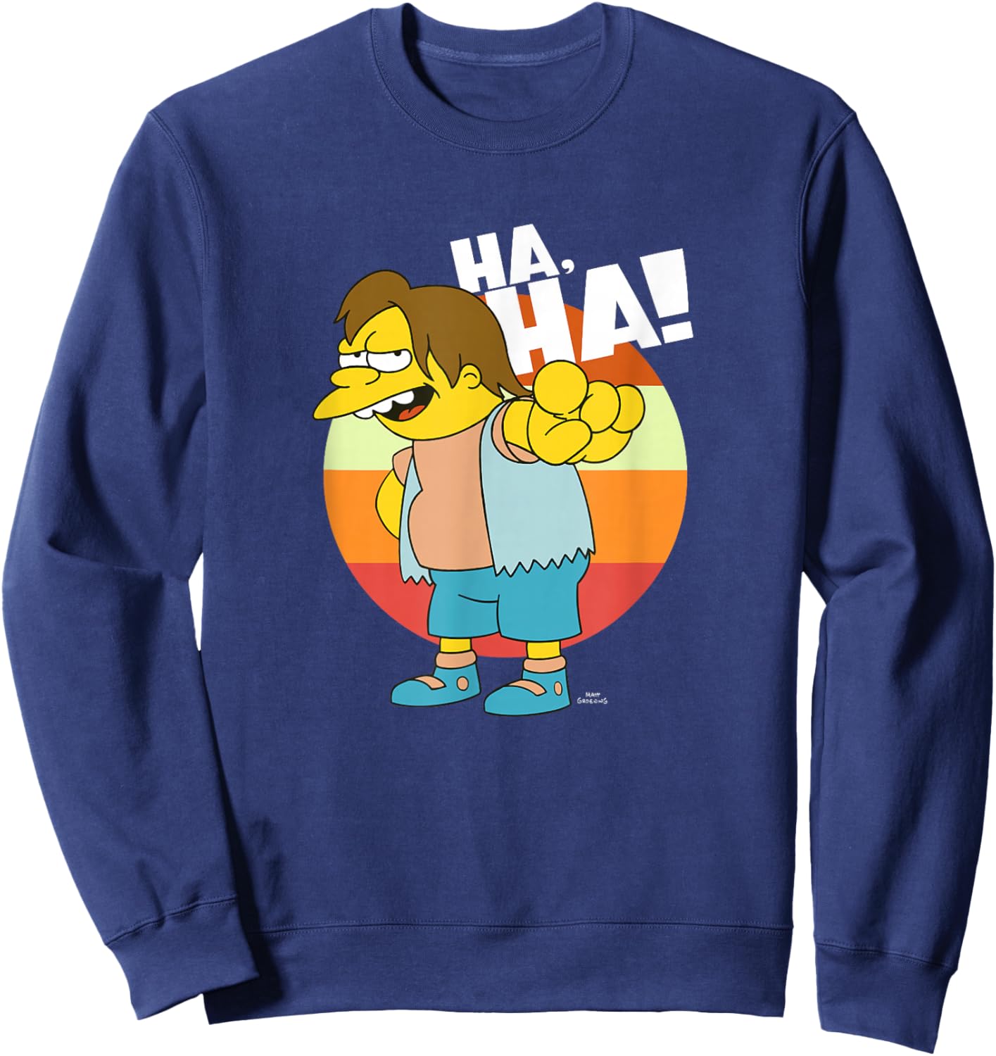 The Simpsons Nelson HAHA Sweatshirt - Sweatshirt | Navy