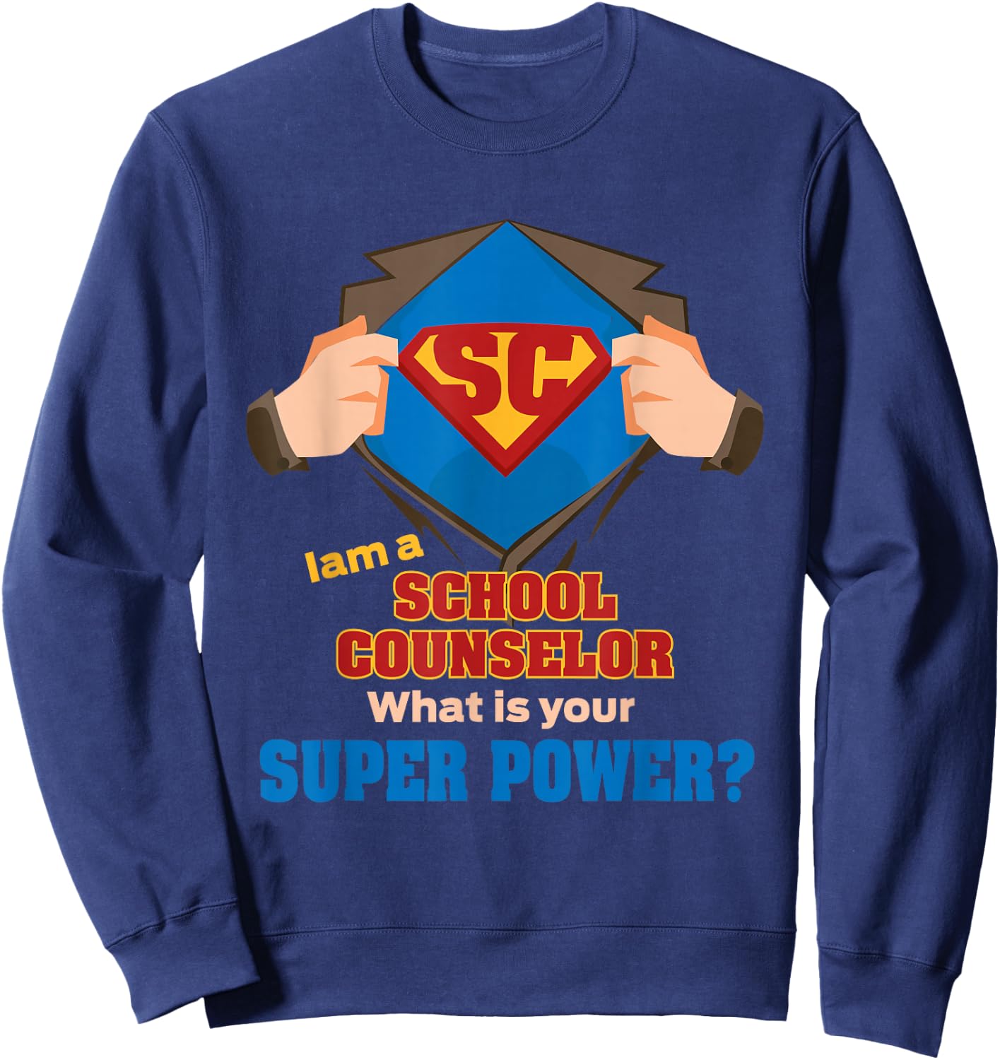 Best Funny School College Career Counselor Gifts T Shirt Sweatshirt - Sweatshirt | Navy