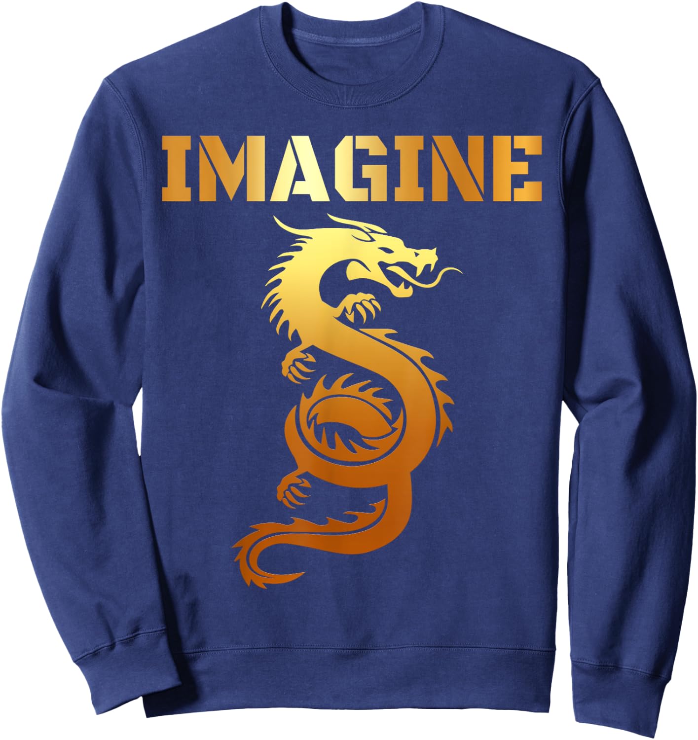 IMAGINE Fantasy Dragon Tatoo for Dragons Lovers Sweatshirt - Sweatshirt | Navy