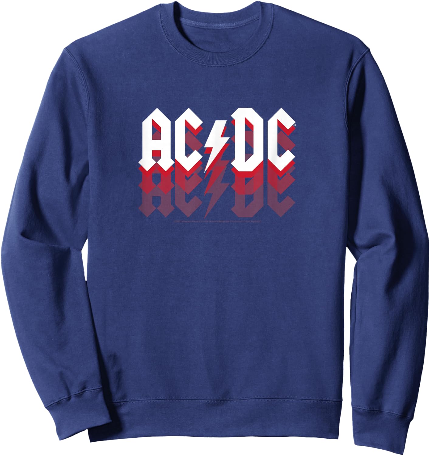 ACDC - Logo Fade Sweatshirt - Sweatshirt | Navy