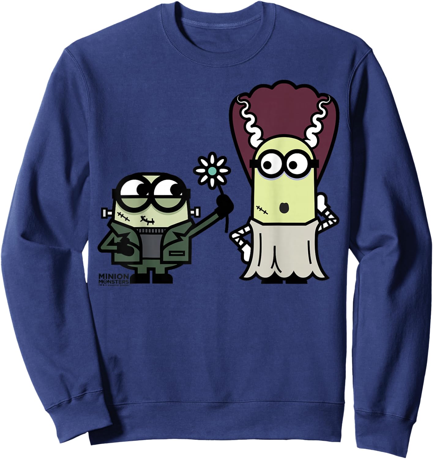 Despicable Me Franken Minions Bride Graphic Sweatshirt - Sweatshirt | Navy
