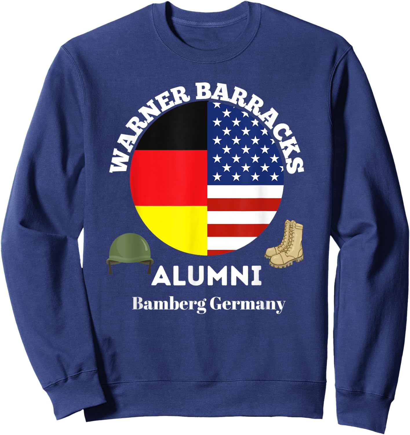 Warner Barracks Alumni Bamberg Germany Sweatshirt - Sweatshirt | Navy