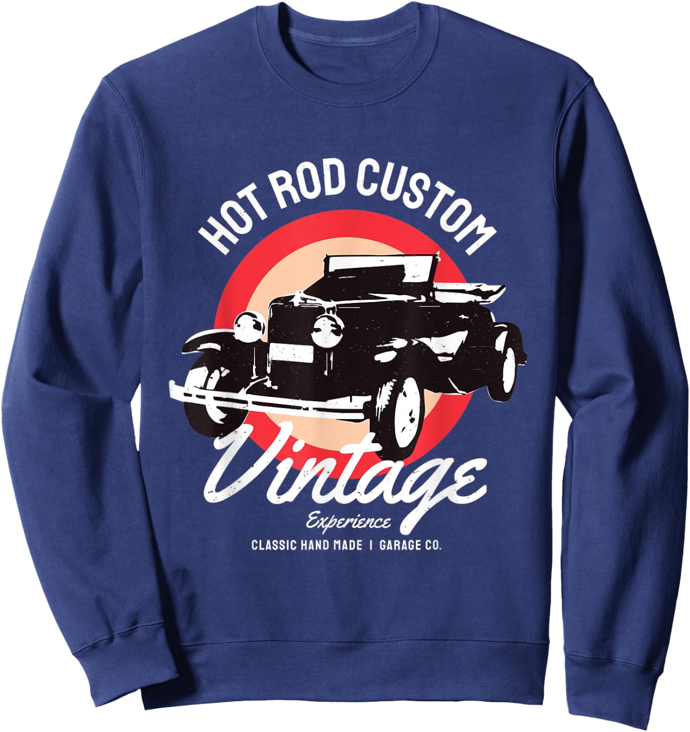 Hot Rod Vintage Classic Car USA Auto Motorsport Retro Garage Sweatshirt - Sweatshirt | Navy