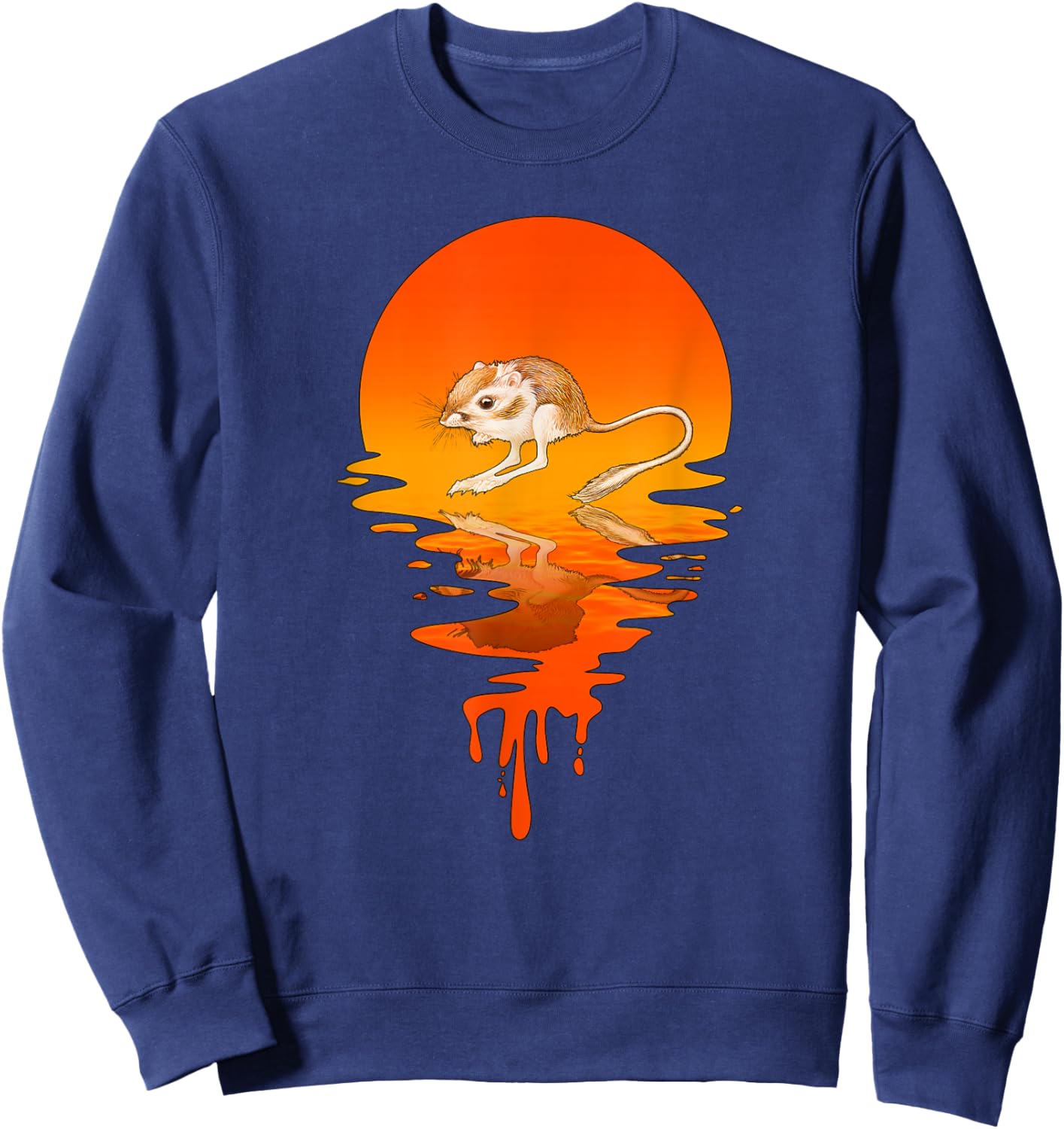 Vintage Retro Style Kangaroo Rat Sweatshirt - Sweatshirt | Navy