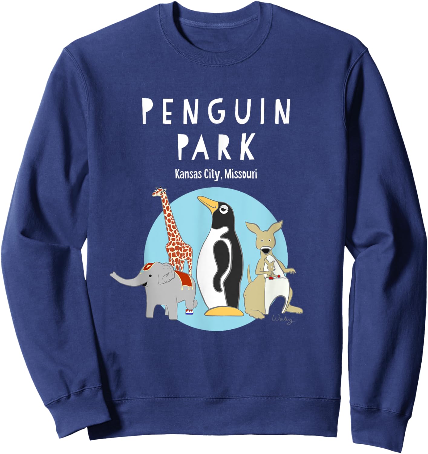Penguin Park Sweatshirt - Sweatshirt | Navy