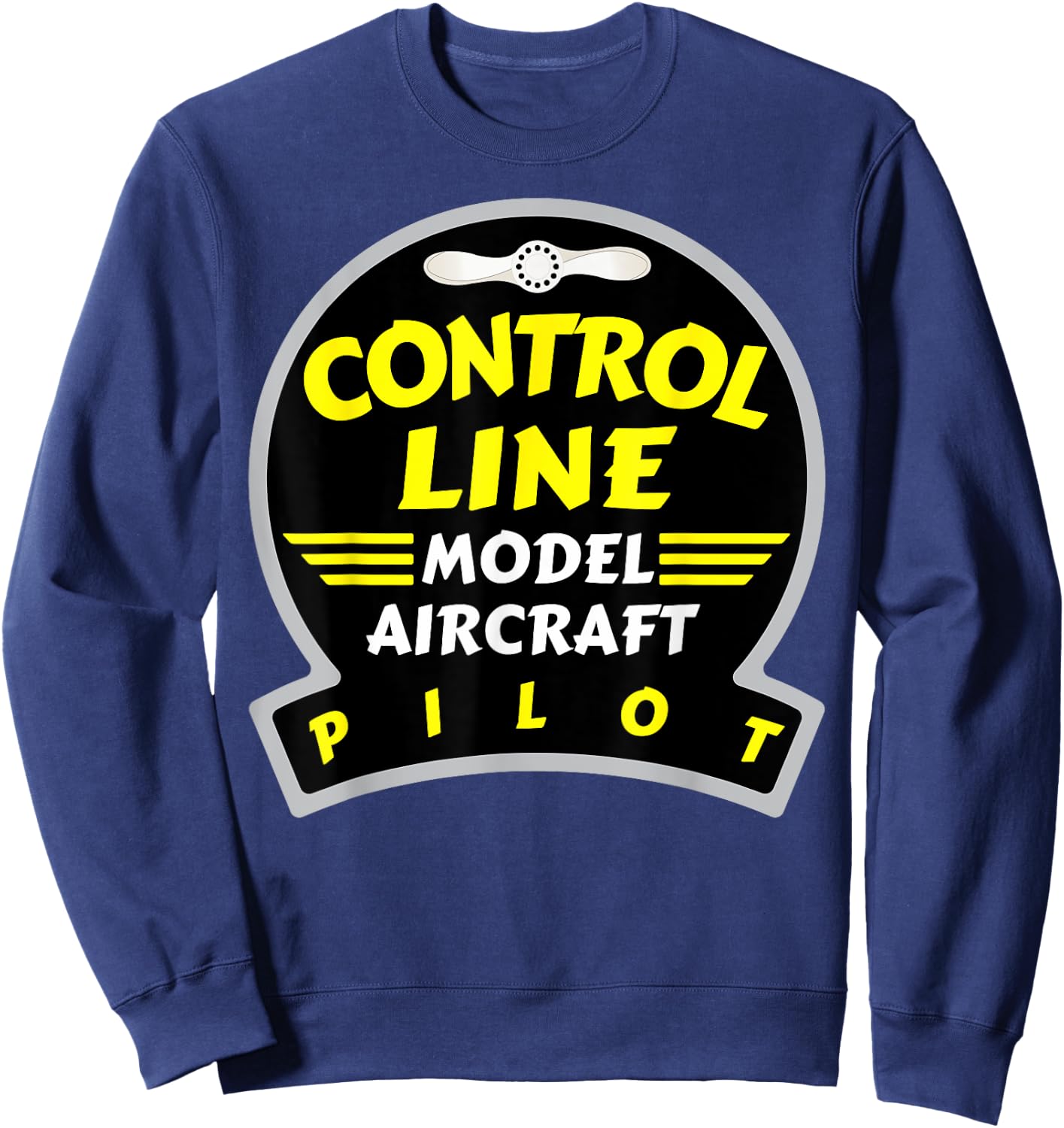 Control Line Model Aircraft Pilot Sweatshirt - Sweatshirt | Navy