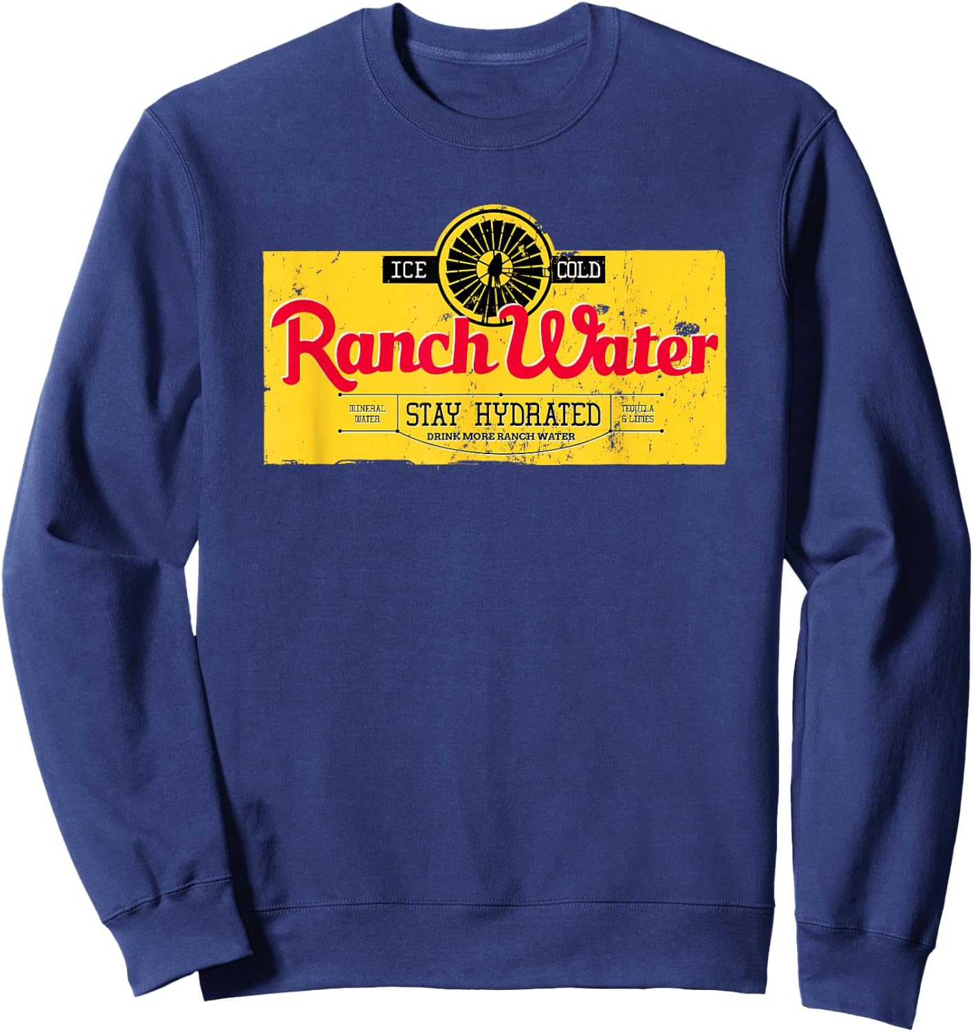 Drink Ranch Water Proud Southern Pride Thing Vintage Graphic Sweatshirt - Sweatshirt | Navy